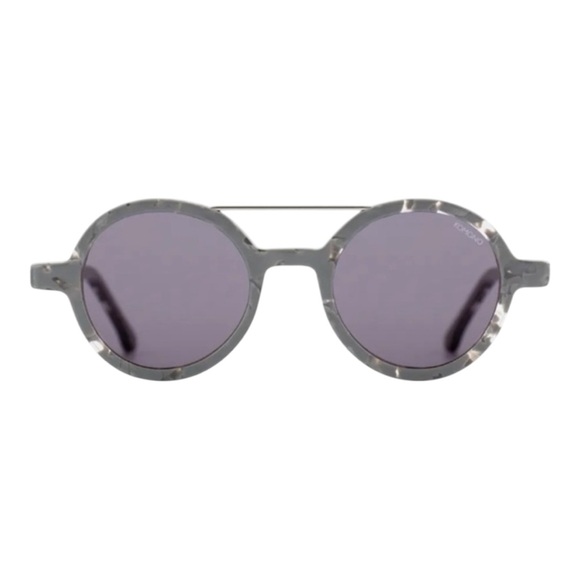 KOMONO Sunglasses NEW The Vivien Concrete Gray Round